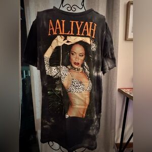 Ripple Junction Aaliyah Graphic Tee in Black and Orange